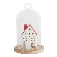 Clayre &amp; Eef   | Stolp Transparant &oslash; 12x19 cm | 6GL5359