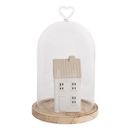 Clayre &amp; Eef   | Stolp Transparant &oslash; 14x22 cm | 6GL5360