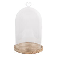 Clayre &amp; Eef   | Stolp Transparant &oslash; 17x27 cm | 6GL5361
