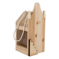 Clayre &amp; Eef   | Vogelvoederhuisje Bruin 10x11x23 cm | 6H2438