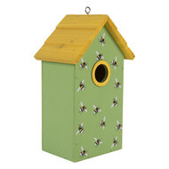 Clayre &amp; Eef   | Vogelhuis Groen Geel 15x10x22 cm | 6H2443