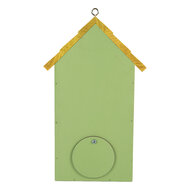 Clayre &amp; Eef   | Vogelhuis Groen Geel 15x10x22 cm | 6H2443