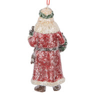 Clayre &amp; Eef   | Decoratie hanger kerstman Rood Wit 5x4x12 cm | 6PR5708