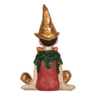 Clayre &amp; Eef   | Decoratie Pinokkio Beige Rood 13x13x19 cm | 6PR5573