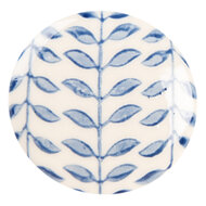 Clayre &amp; Eef   | Deurknop Beige Blauw &oslash; 4x3 cm / S3 cm | 66268