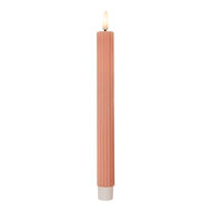 Clayre &amp; Eef   | Kaars met LED set van 2 Roze &oslash; 2x25 cm / 2xAAA | 6CA0002P