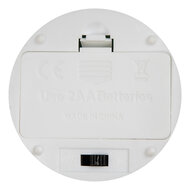 Clayre &amp; Eef   | Kaars met LED Bruin &oslash; 8x13 cm / 2xAA | 6CA0003CH