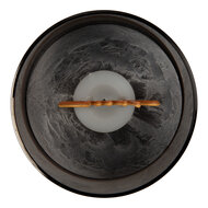 Clayre &amp; Eef   | Waxinelichthouder met LED Bruin &oslash; 8x10 cm / 3xAAA | 6CA0006