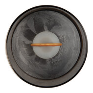 Clayre &amp; Eef   | Waxinelichthouder met LED Bruin &oslash; 8x10 cm / 3xAAA | 6CA0007