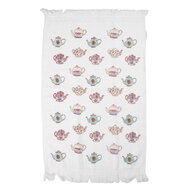 Clayre &amp; Eef   | Gastendoekje Wit Blauw 40x66 cm | CT035