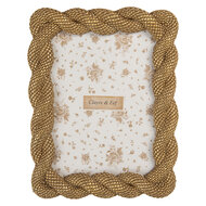 Clayre &amp; Eef   | Fotolijst Goudkleurig 17x2x22 cm / 13x18 cm | 2F1374M