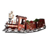 Clayre & Eef | Decoratie Trein Rood 79x15x37 cm | 5Y1308