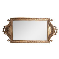 Clayre & Eef | Wandspiegel Goudkleurig 19x3x40 cm | 62S336
