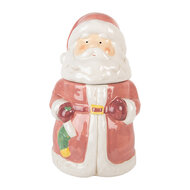 Clayre & Eef | Voorraadpot Deksel Roze Wit ø 15x26 cm | 6CE2215