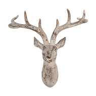 Clayre & Eef | Wanddecoratie Hert Beige 33x16x37 cm | 6PR5522