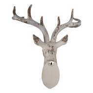 Clayre & Eef | Wanddecoratie Hert Beige 33x16x37 cm | 6PR5522