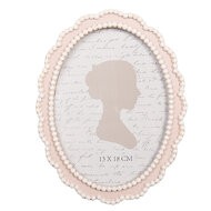 Clayre &amp; Eef   | Fotolijst Roze Wit 16x2x20 cm / 13x18 cm | 2F1303
