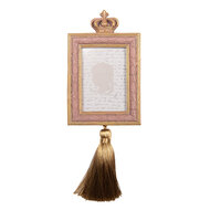 Clayre &amp; Eef   | Fotolijst Roze Goudkleurig 9x2x25 cm / 6x9 cm | 2F1308