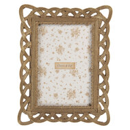 Clayre & Eef | Fotolijst Goudkleurig 16x3x20 cm / 10x15 cm | 2F1350S