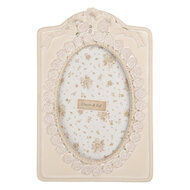 Clayre &amp; Eef   | Fotolijst Beige Roze 14x2x21 cm / 10x15 cm | 2F1357
