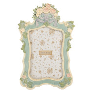 Clayre &amp; Eef   | Fotolijst Groen Beige 16x2x23 cm / 10x15 cm | 2F1362S