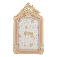 Clayre &amp; Eef   | Fotolijst Beige Roze 13x2x23 cm / 10x15 cm | 2F1367S