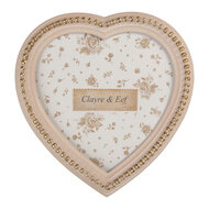 Clayre &amp; Eef   | Fotolijst Roze Goudkleurig 15x2x16 cm / 13x13 cm | 2F1369