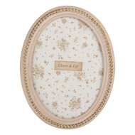 Clayre &amp; Eef   | Fotolijst Roze Goudkleurig 15x2x20 cm / 13x18 cm | 2F1370M