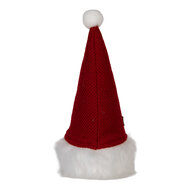 Clayre & Eef | Decoratie Beeld Kabouter met LED Rood Wit 10x10x25 cm / 3xAA | 66333
