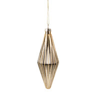 Clayre & Eef | Kerstbal Goudkleurig ø 5x15 cm | 6GL5114