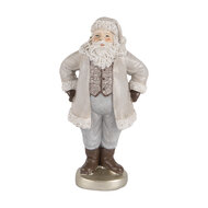 Clayre & Eef | Kerstdecoratie Kerstman Grijs 8x6x15 cm | 6PR5520