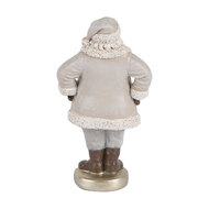 Clayre & Eef | Kerstdecoratie Kerstman Grijs 8x6x15 cm | 6PR5520