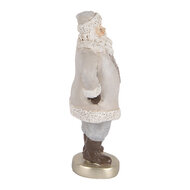 Clayre & Eef | Kerstdecoratie Kerstman Grijs 8x6x15 cm | 6PR5520