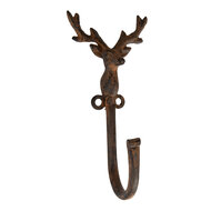 Clayre &amp; Eef   | Wandhaak Bruin 8x6x16 cm | 6Y5947