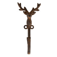 Clayre &amp; Eef   | Wandhaak Bruin 8x6x16 cm | 6Y5947