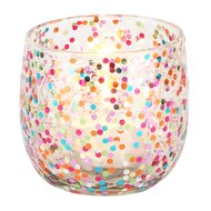 Dekoratief | Theelichthouder &#039;Color Fest&#039;, glas, 8x8x8cm | A258171