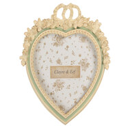 Clayre & Eef | Fotolijst Beige Groen 16x3x23 cm / 13x18 cm | 2F1364M