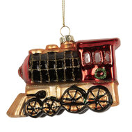 Clayre &amp; Eef   | Kersthanger Rood Zwart 10x5x6 cm | 6GL5249