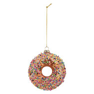 Clayre &amp; Eef   | Kersthanger Bruin Roze &oslash; 10x4 cm | 6GL5254