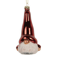 Clayre &amp; Eef   | Kersthanger Rood Wit 6x5x13 cm | 6GL5293