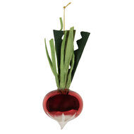 Clayre &amp; Eef   | Kersthanger Rood Groen &oslash; 6x15 cm | 6GL5295