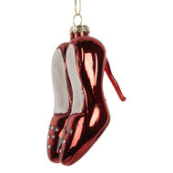 Clayre &amp; Eef   | Kersthanger Rood Wit 6x6x10 cm | 6GL5313