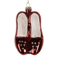 Clayre &amp; Eef   | Kersthanger Rood Wit 6x6x10 cm | 6GL5313