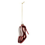 Clayre &amp; Eef   | Kersthanger Rood Wit 6x6x10 cm | 6GL5313