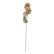 Clayre &amp; Eef   | Decoratie tak met bloemen Roze Groen 10x8x64 cm | 6PL0397P