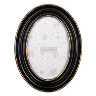 Clayre &amp; Eef   | Fotolijst Zwart Goudkleurig 15x2x20 cm / 10x15 cm | 2F1282