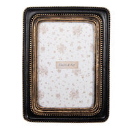 Clayre &amp; Eef   | Fotolijst Zwart Goudkleurig 15x2x20 cm / 10x15 cm | 2F1284
