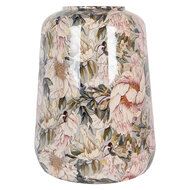 Clayre & Eef | Decoratie Vaas Grijs Roze ø 37x49 cm | 65885