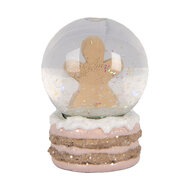 Clayre & Eef | Sneeuwbol Bruin Transparant ø 5x7 cm | 66086
