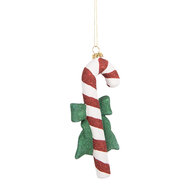Clayre & Eef | Decoratie hanger Zuurstok Rood Wit 8x3x17 cm | 66093